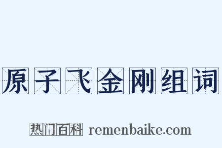 原子飞金刚组词是什么意思的图片